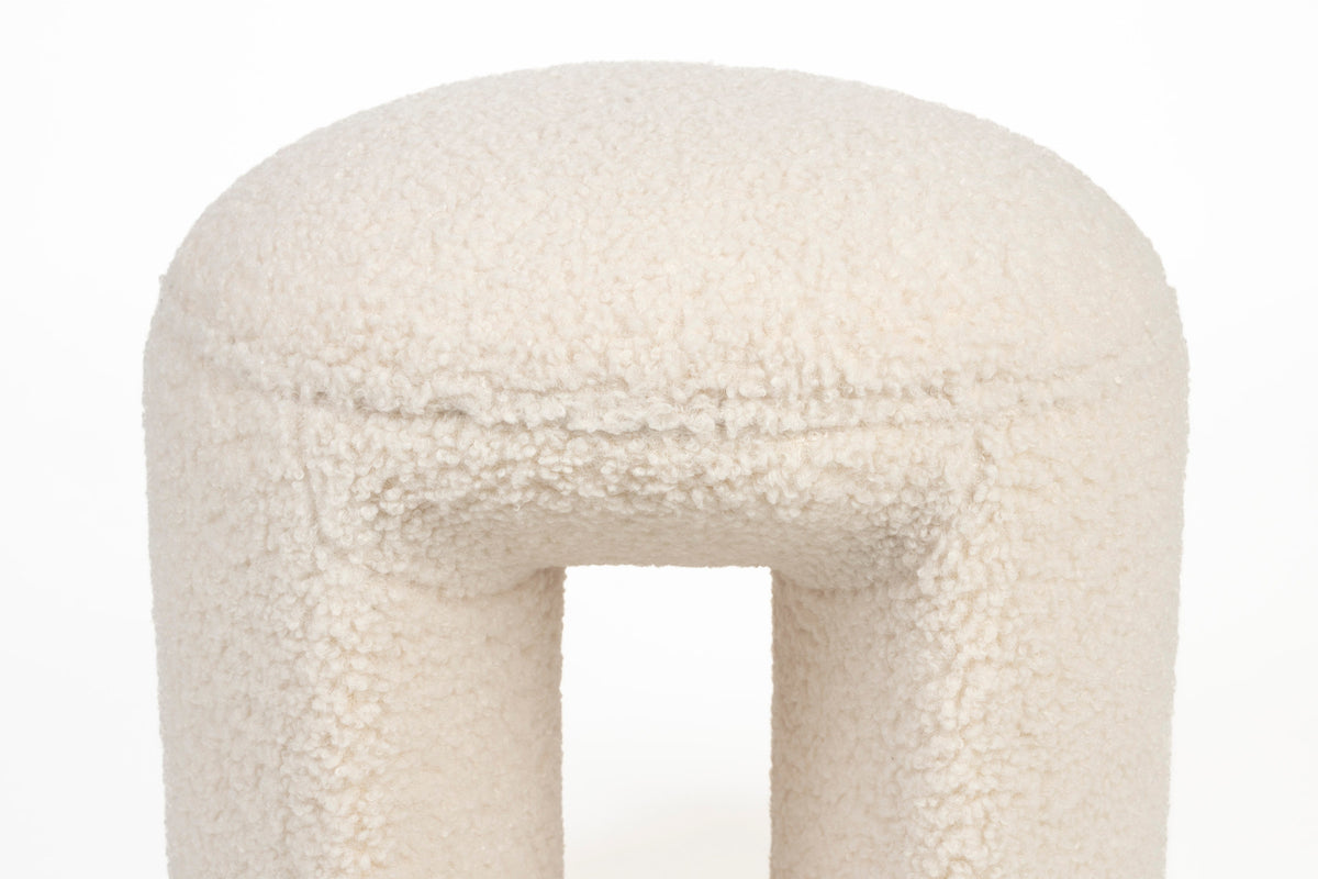 Hocker Noxx in Weiss präsentiert im Onlineshop von KAQTU Design AG. Hocker ist von White Label Living
