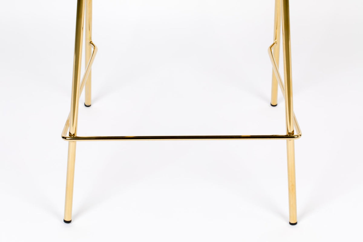 Barstuhl Jolien gepolstert in Rosa präsentiert im Onlineshop von KAQTU Design AG. Barstuhl ist von White Label Living