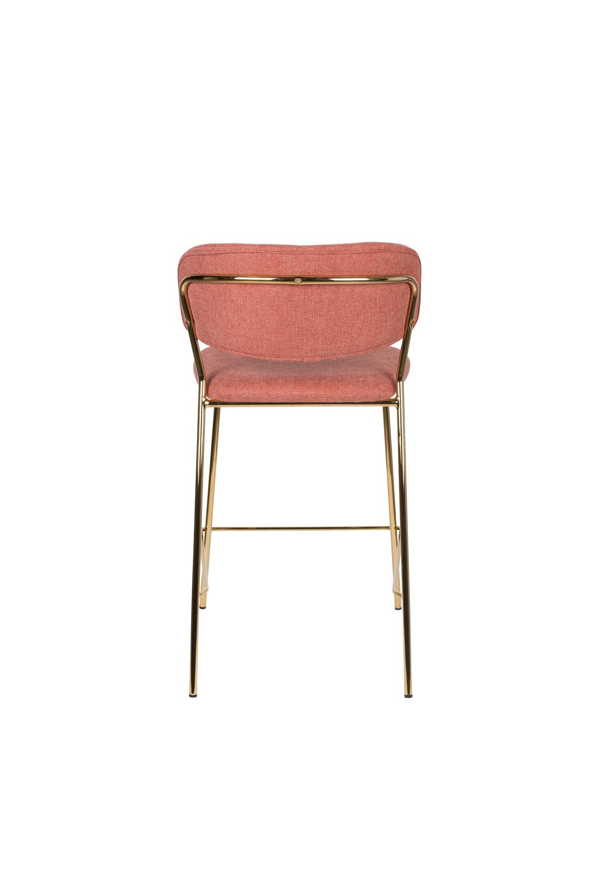 Barstuhl Jolien gepolstert in Rosa präsentiert im Onlineshop von KAQTU Design AG. Barstuhl ist von White Label Living