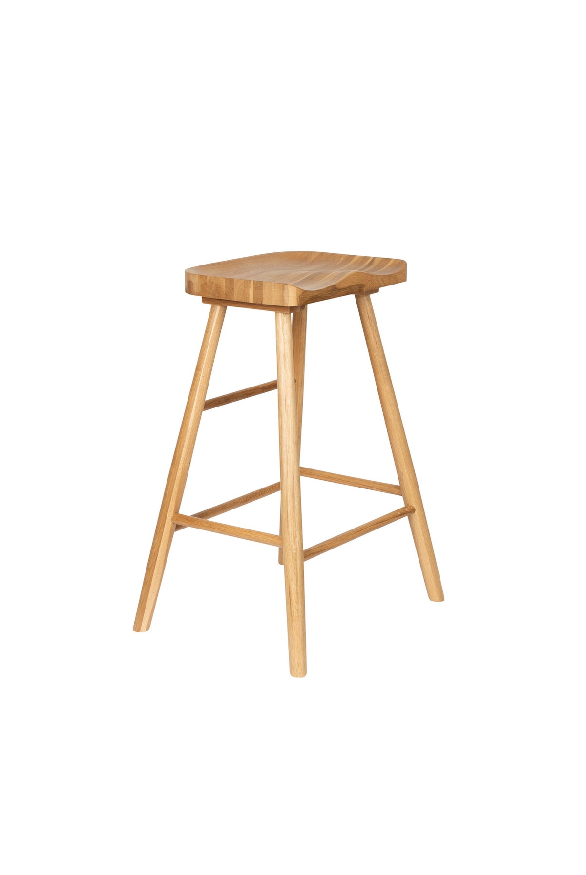 Barstuhl VANDER in Natur präsentiert im Onlineshop von KAQTU Design AG. Barhocker ist von White Label Living