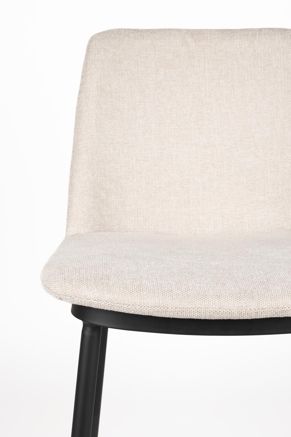 Barstuhl LIONEL in Beige präsentiert im Onlineshop von KAQTU Design AG. Barstuhl ist von White Label Living