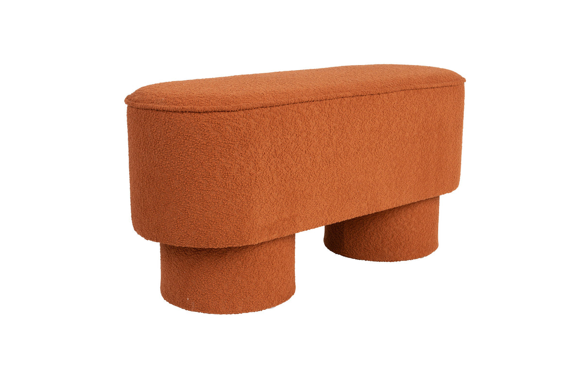Bank Marcos in Rotbraun präsentiert im Onlineshop von KAQTU Design AG. Sitzbank ist von White Label Living