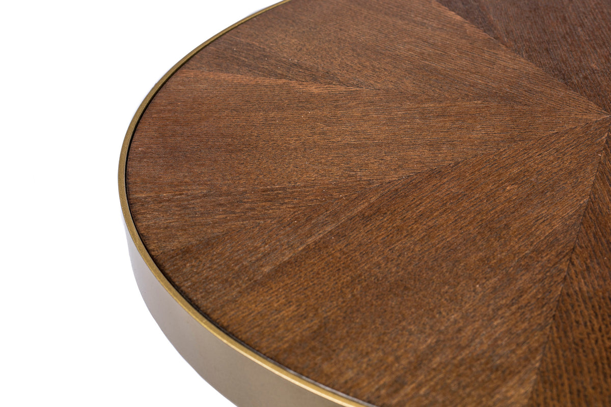 Tisch DENISE OVAL in Mehrfarbig präsentiert im Onlineshop von KAQTU Design AG. Esstisch ist von White Label Living