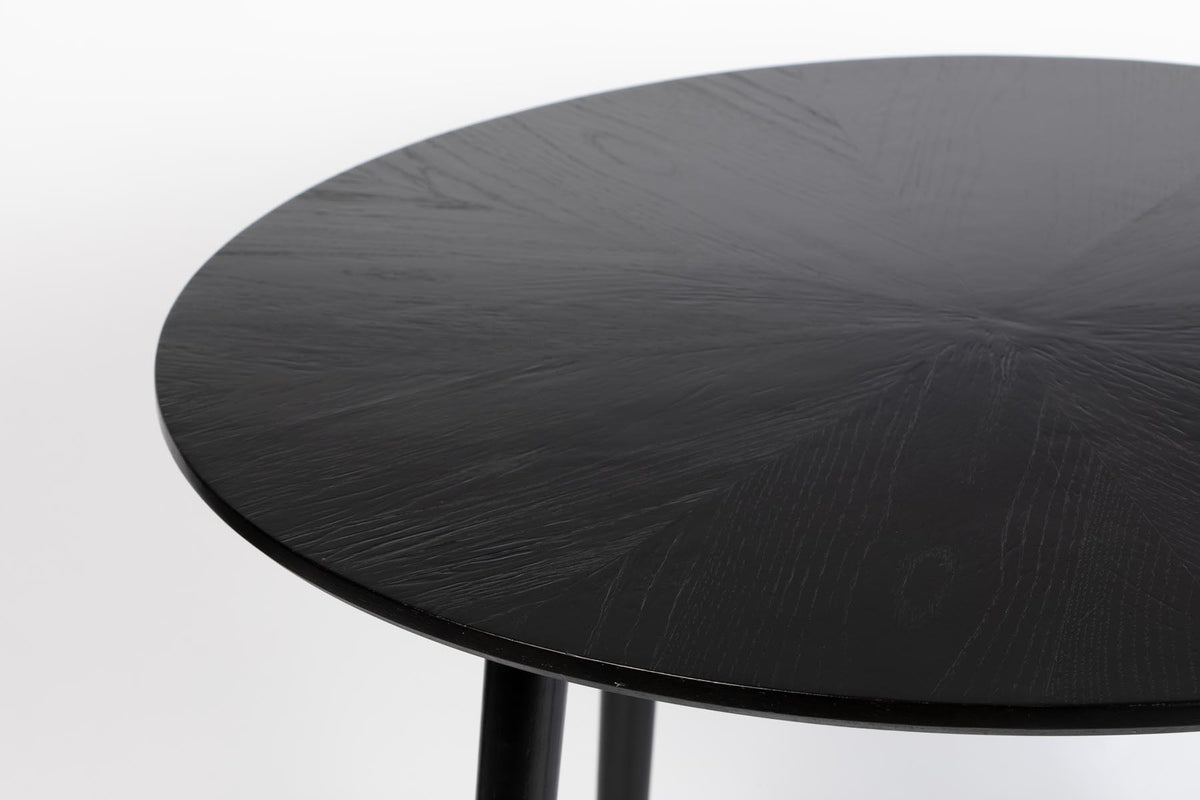 Tisch Fabio rund in Schwarz präsentiert im Onlineshop von KAQTU Design AG. Esstisch ist von White Label Living
