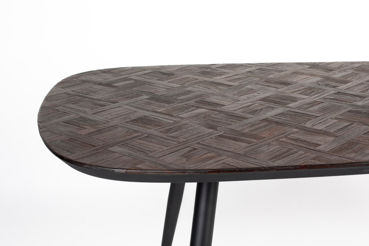Webster Esstisch rechteckig in Braun präsentiert im Onlineshop von KAQTU Design AG. Esstisch ist von White Label Living