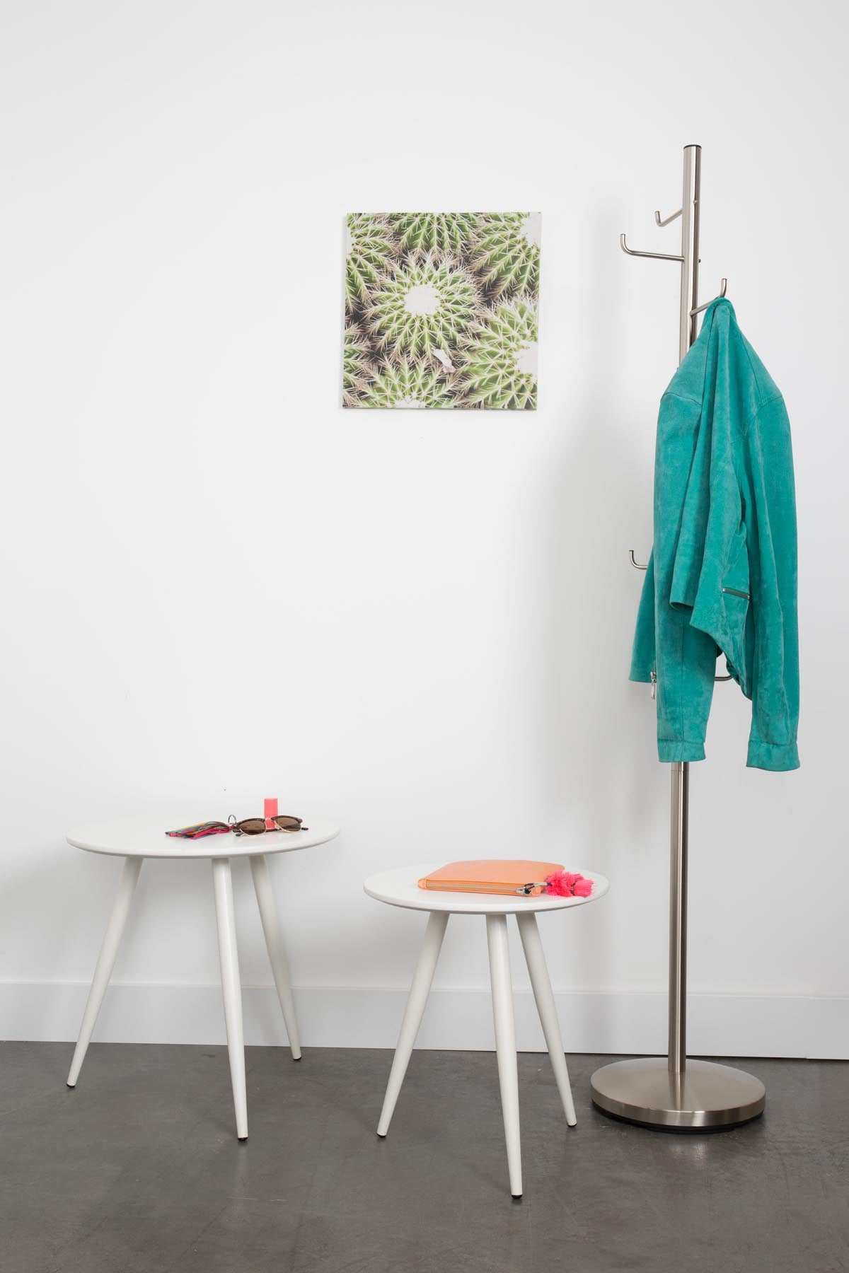 Beistelltisch Daven 2er Set in Weiss präsentiert im Onlineshop von KAQTU Design AG. Beistelltisch ist von White Label Living