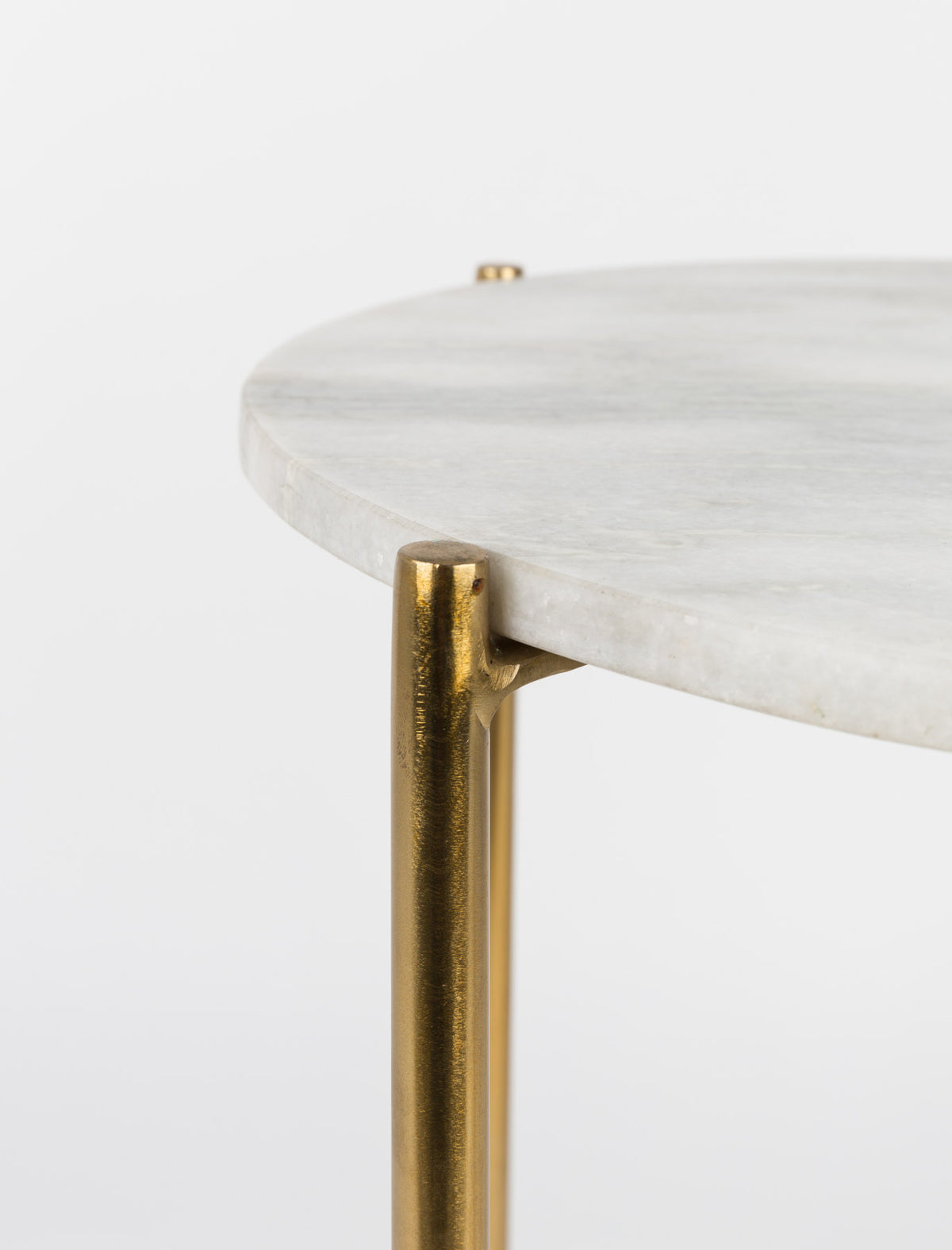 Beistelltisch TIMPA MARBLE in Weiss präsentiert im Onlineshop von KAQTU Design AG. Couchtisch ist von White Label Living