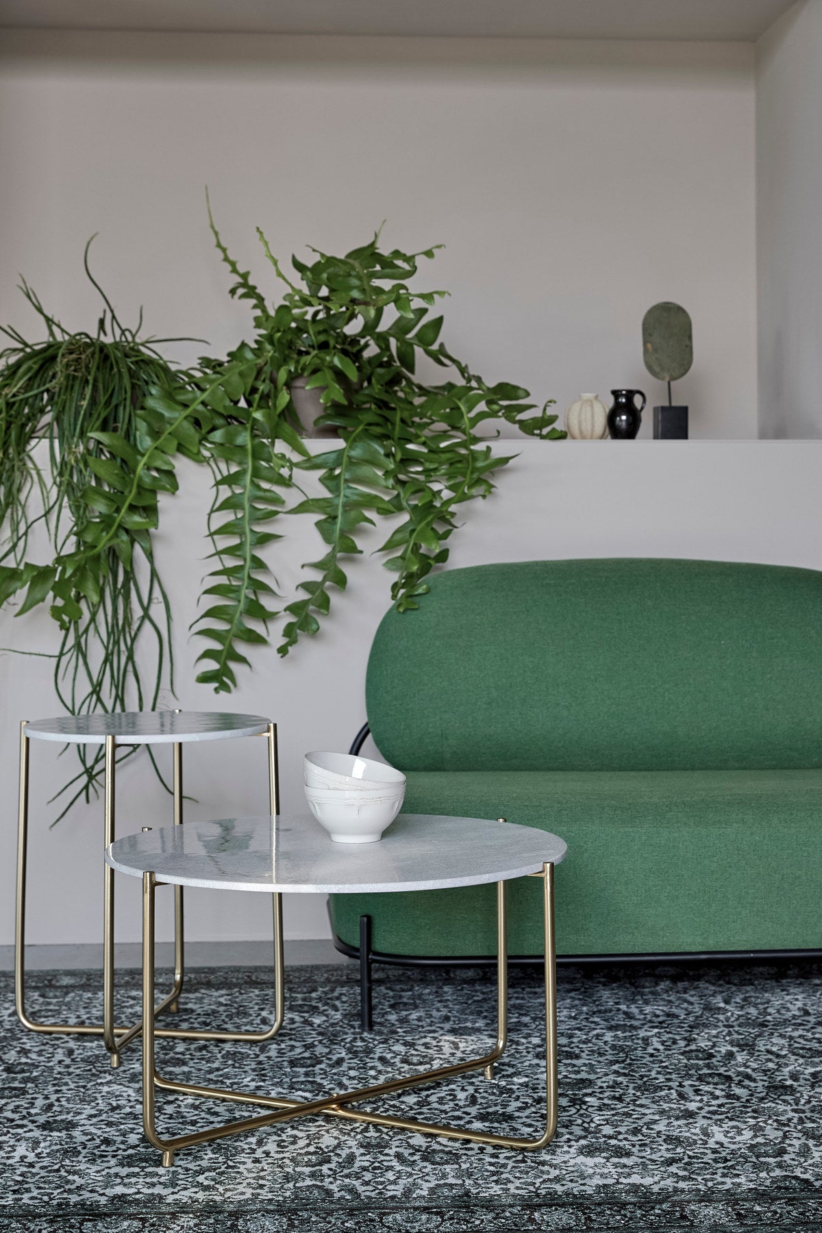Beistelltisch TIMPA MARBLE in Weiss präsentiert im Onlineshop von KAQTU Design AG. Couchtisch ist von White Label Living