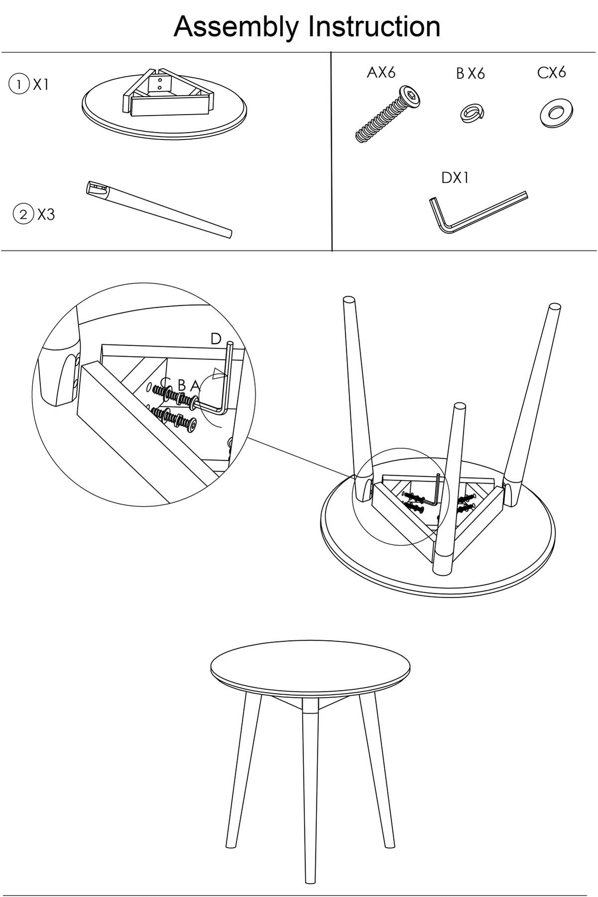 Beistelltisch Fabio in Schwarz präsentiert im Onlineshop von KAQTU Design AG. Couchtisch ist von White Label Living
