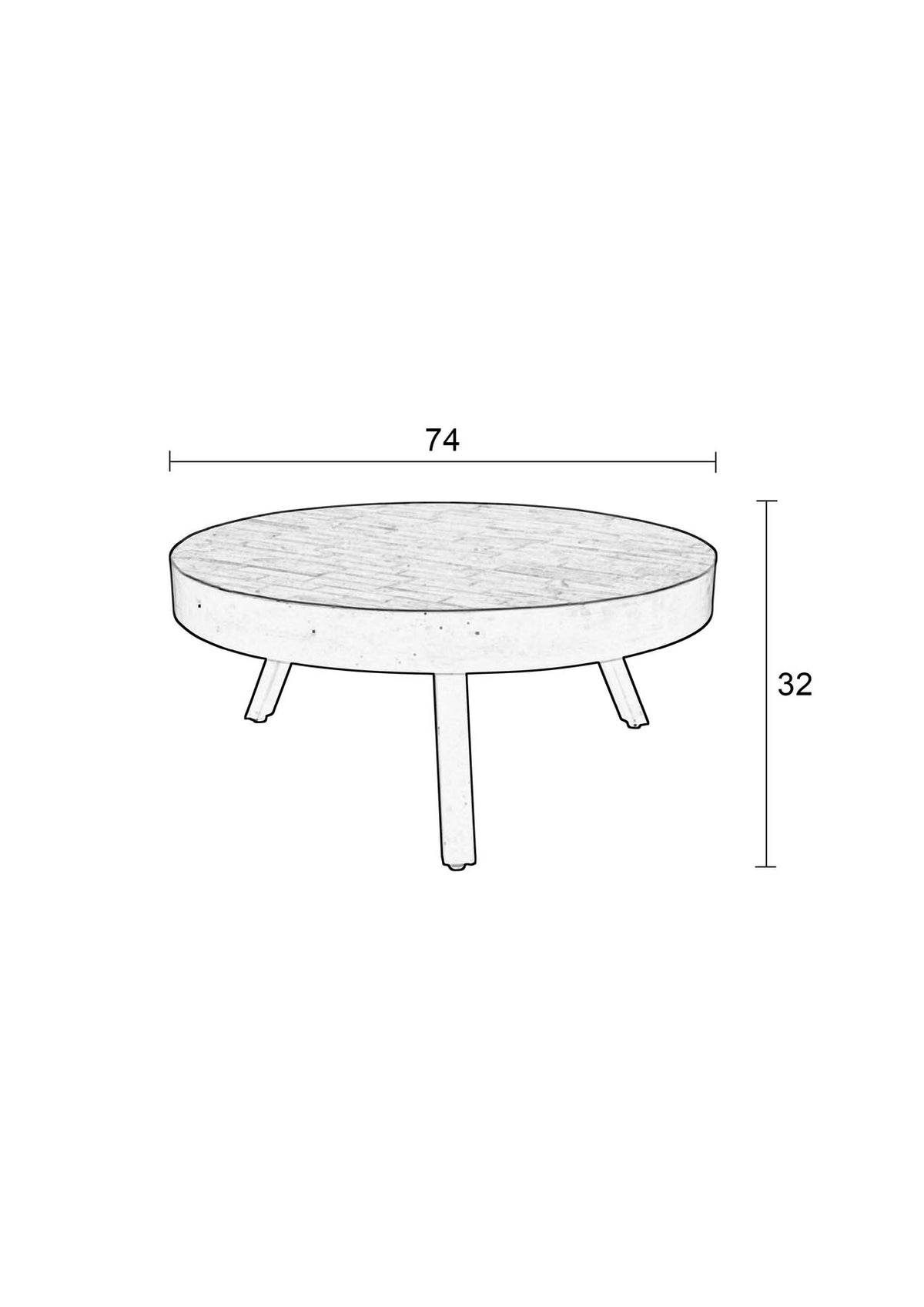 Beistelltisch SURI in Schwarz präsentiert im Onlineshop von KAQTU Design AG. Couchtisch ist von White Label Living