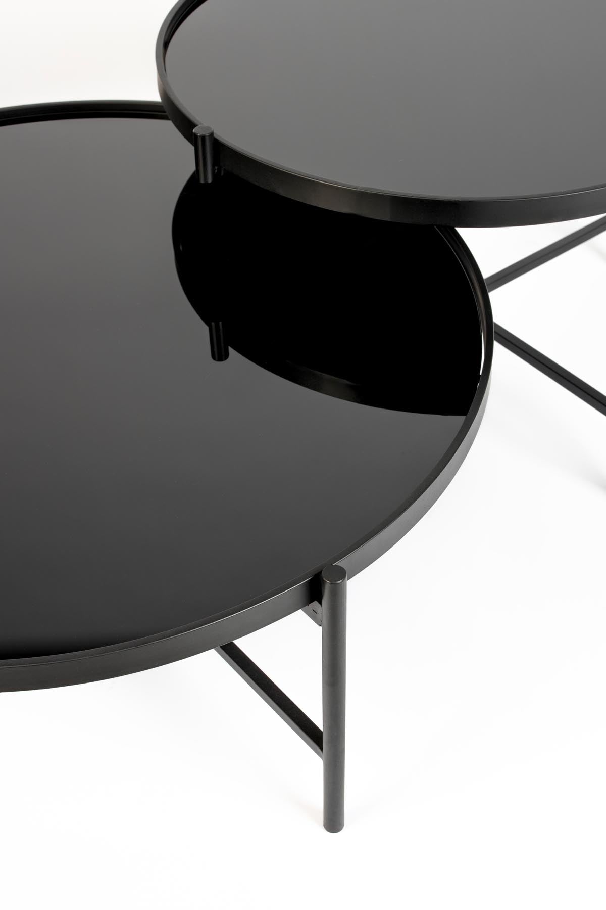 Beistelltisch LI in Schwarz präsentiert im Onlineshop von KAQTU Design AG. Couchtisch ist von White Label Living