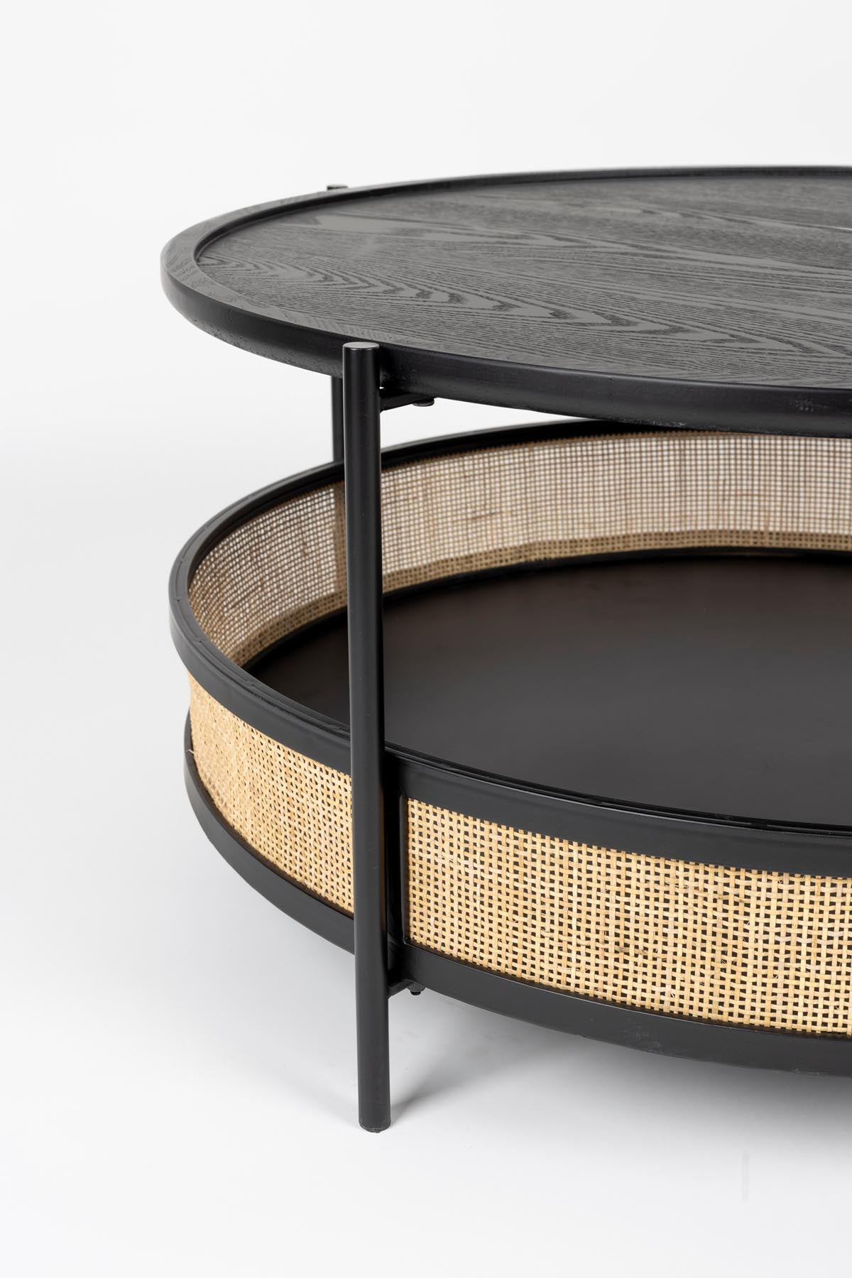 Beistelltisch MAKOTO in Schwarz präsentiert im Onlineshop von KAQTU Design AG. Couchtisch ist von White Label Living