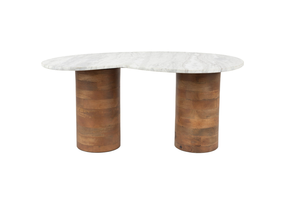 Peli Couchtisch in beige präsentiert im Onlineshop von KAQTU Design AG. Couchtisch ist von White Label Living