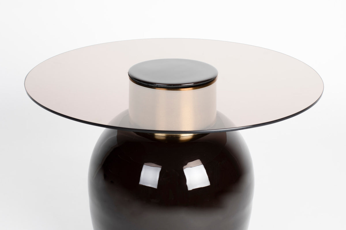Mohra Beistelltisch S in beige präsentiert im Onlineshop von KAQTU Design AG. Beistelltisch ist von White Label Living