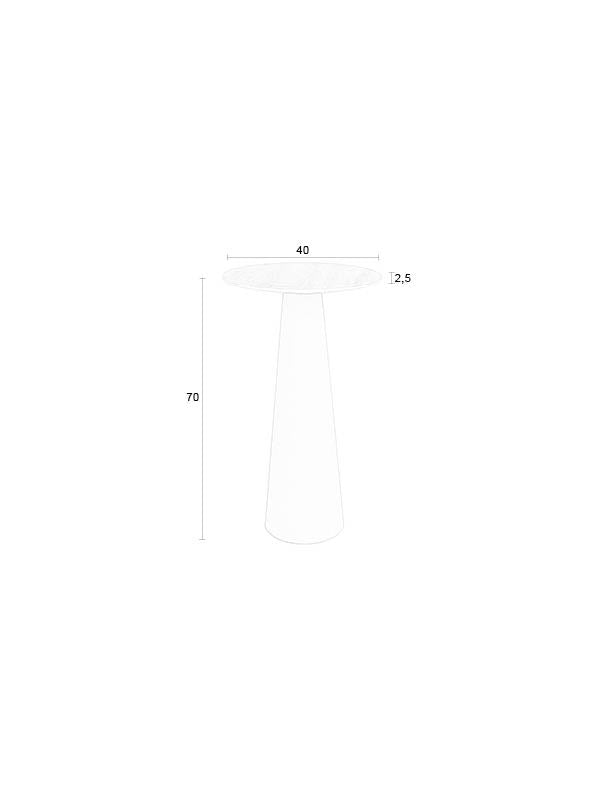 Joya Beistelltisch hoch in beige präsentiert im Onlineshop von KAQTU Design AG. Beistelltisch ist von White Label Living
