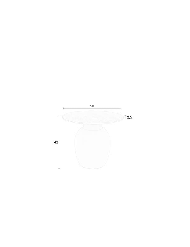 Karula Beistelltisch niedrig in beige präsentiert im Onlineshop von KAQTU Design AG. Beistelltisch ist von White Label Living