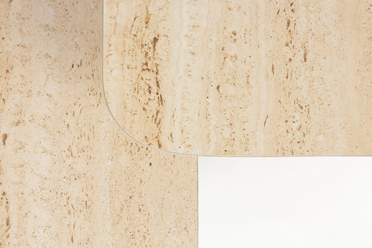 Neues Beistelltisch-Set 2tlg in beige präsentiert im Onlineshop von KAQTU Design AG. Beistelltisch ist von White Label Living