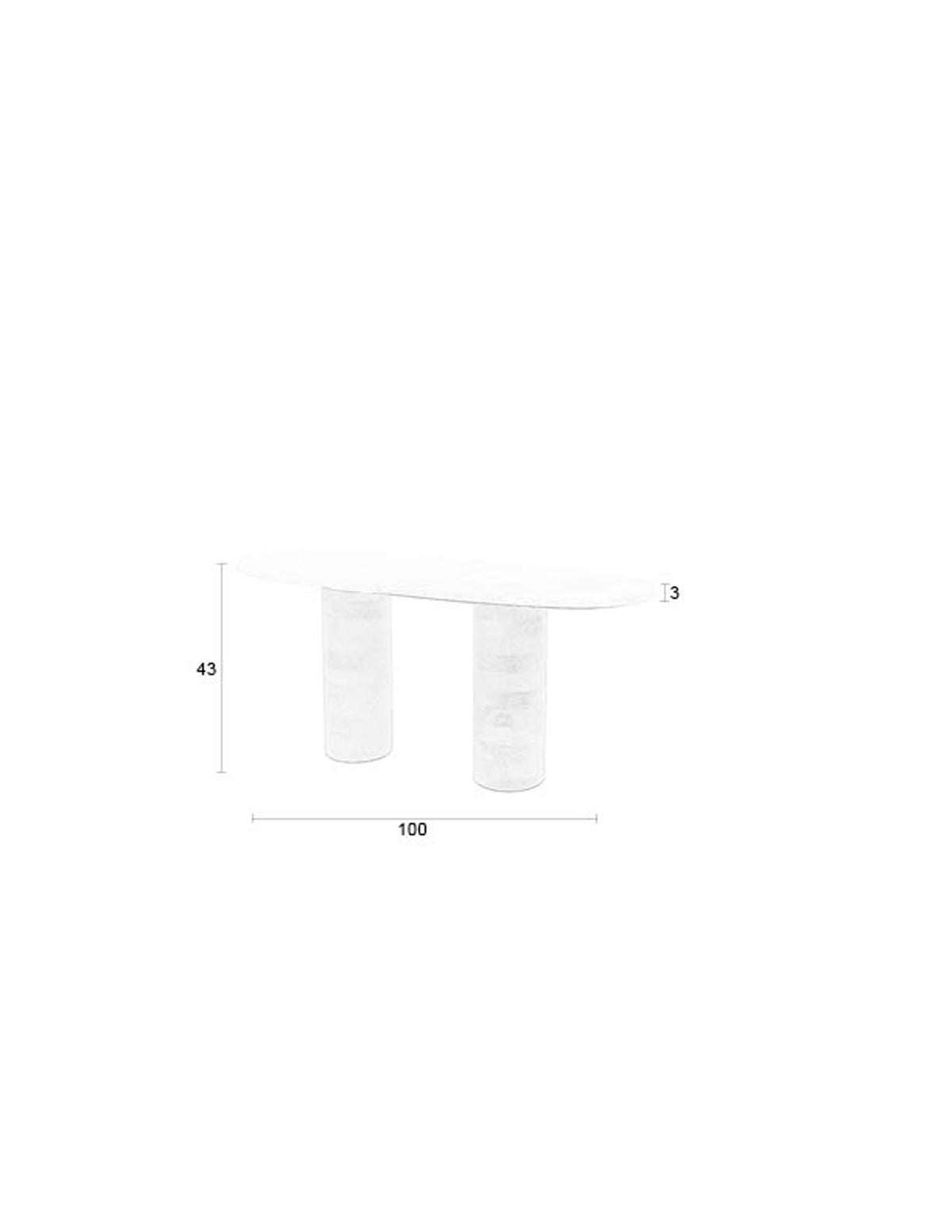 Couchtisch Kouk in Braun präsentiert im Onlineshop von KAQTU Design AG. Couchtisch ist von White Label Living