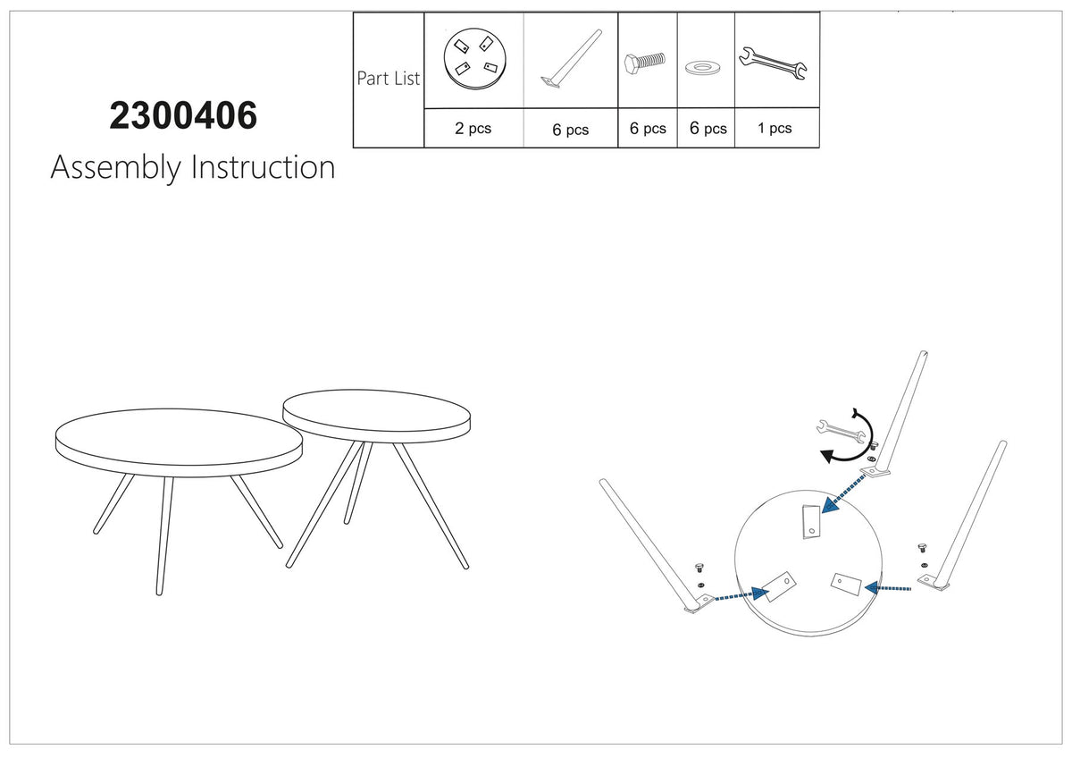 Webster Kaffee- und Beistelltisch 2er-Set in Braun präsentiert im Onlineshop von KAQTU Design AG. Couchtisch ist von White Label Living