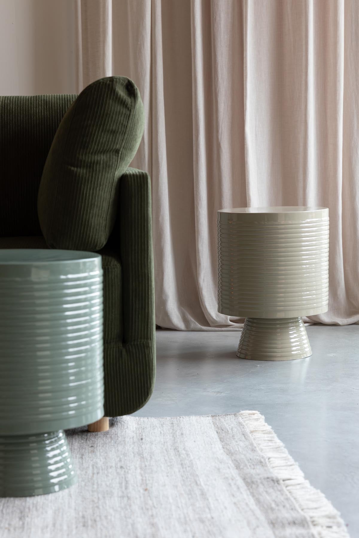 Sven Beistelltisch Elfenbein L in Weiss präsentiert im Onlineshop von KAQTU Design AG. Beistelltisch ist von White Label Living