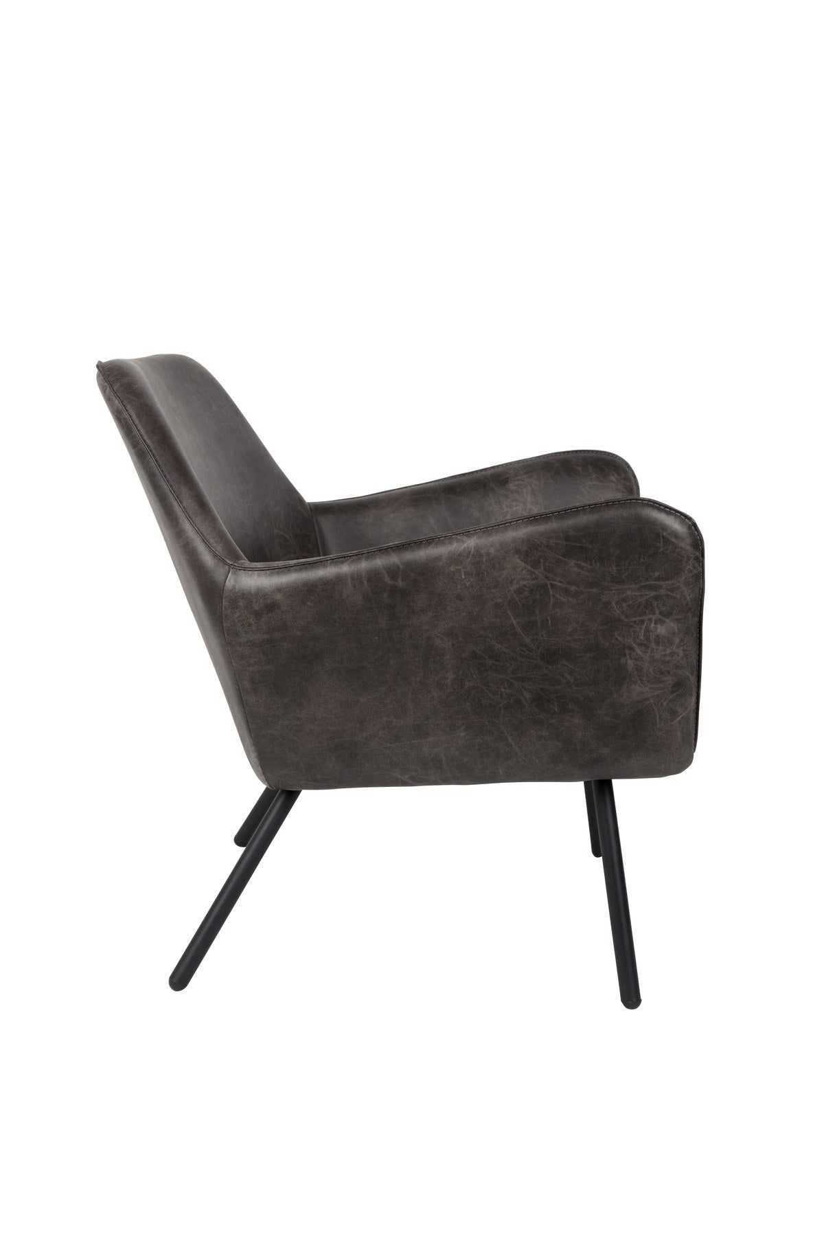 Sessel BON in Grau präsentiert im Onlineshop von KAQTU Design AG. Sessel mit Armlehnen ist von White Label Living