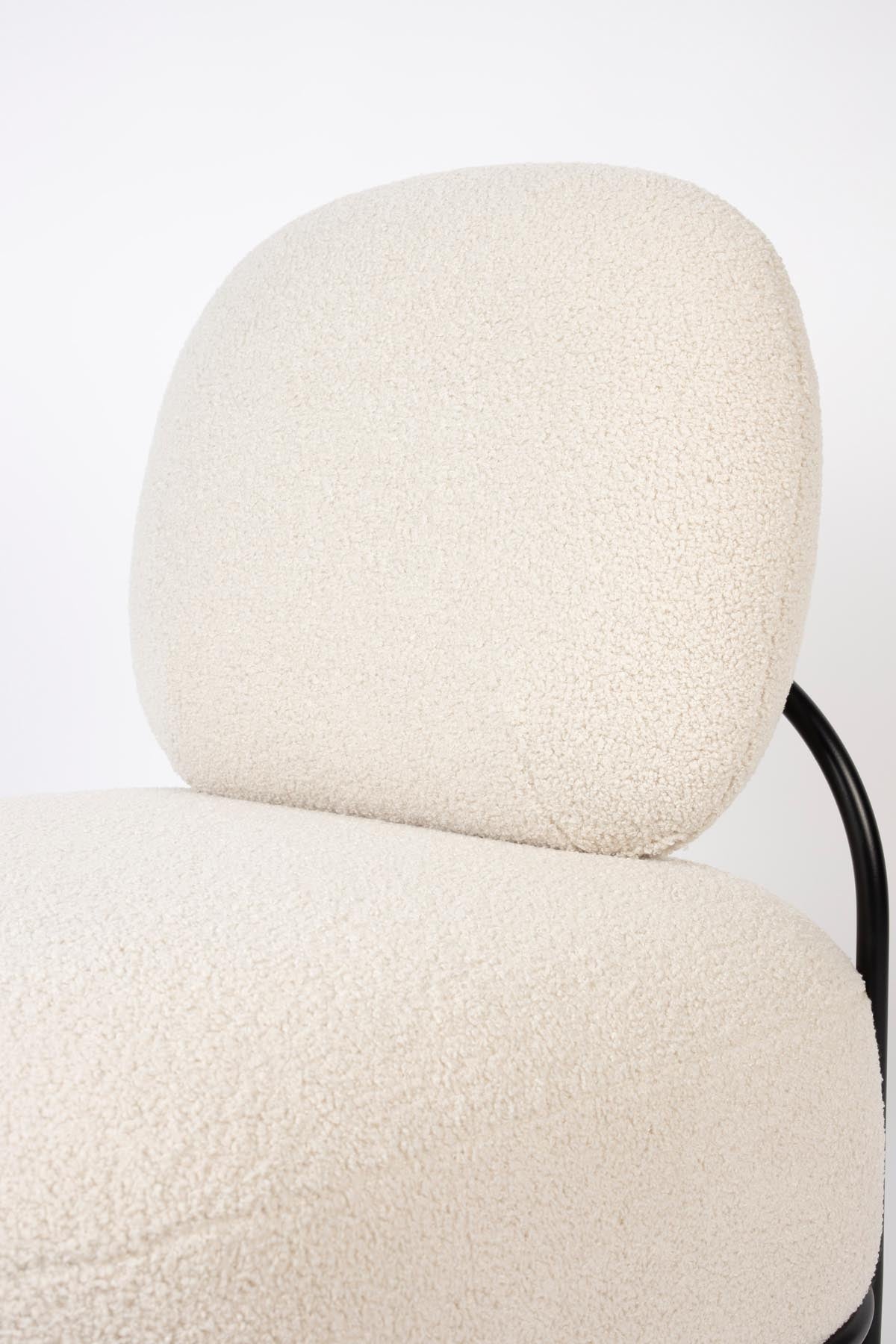 Sessel POLLY in Elfenbein präsentiert im Onlineshop von KAQTU Design AG. Sessel ist von White Label Living