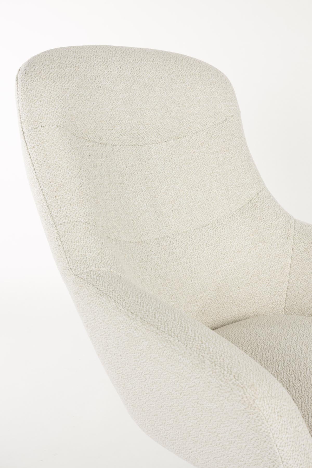 Sessel Yuki in Weiss präsentiert im Onlineshop von KAQTU Design AG. Sessel mit Armlehnen ist von White Label Living
