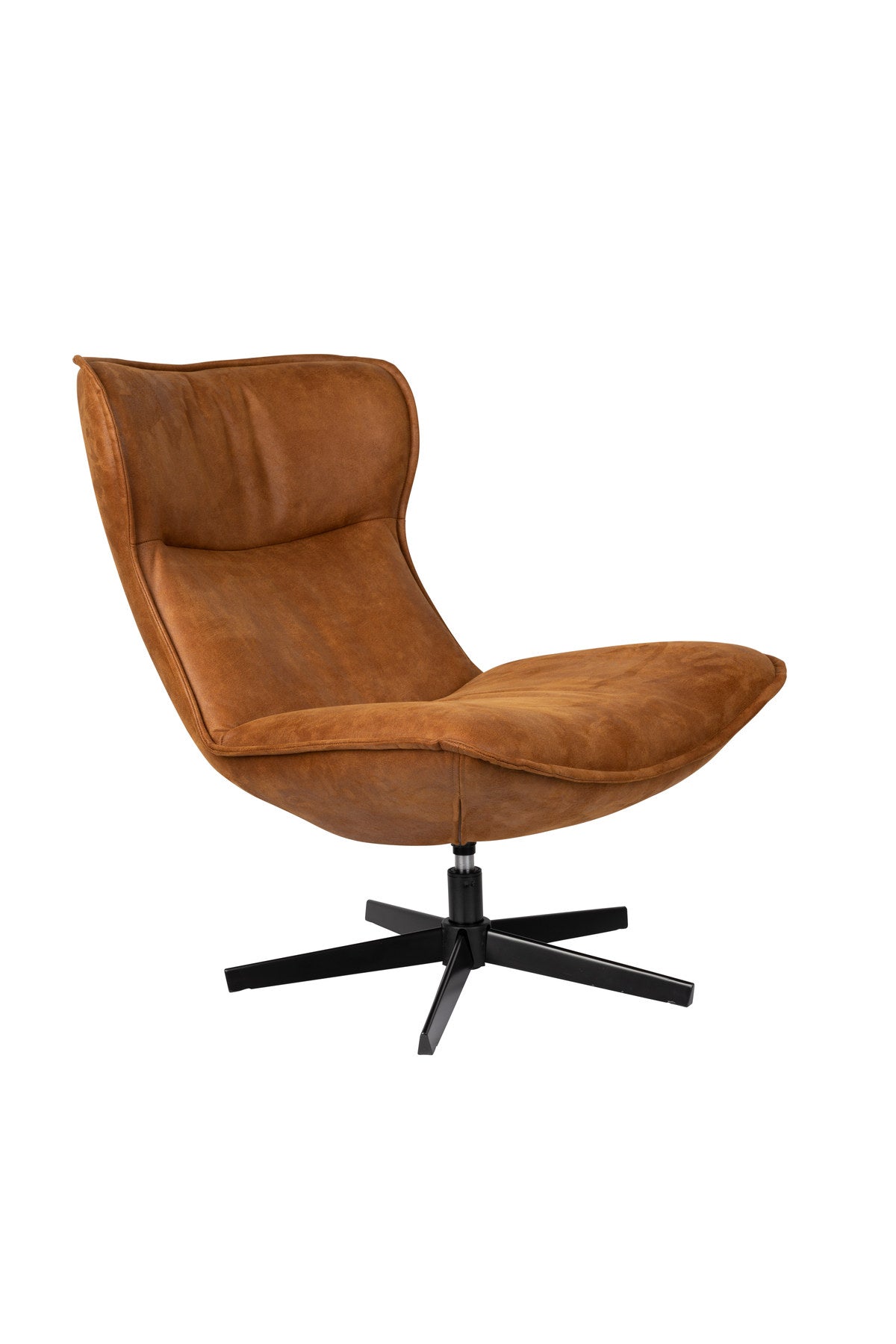 Loungesessel JOHN in Braun/Schwarz präsentiert im Onlineshop von KAQTU Design AG. Sessel ist von White Label Living