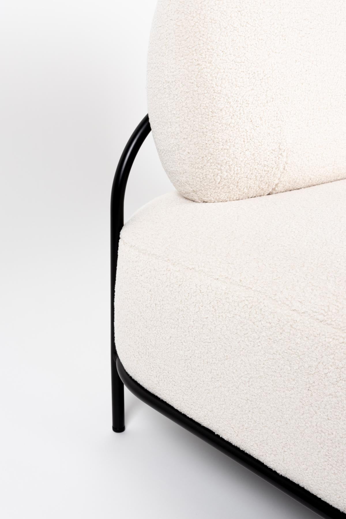 Sofa Polly in Elfenbein präsentiert im Onlineshop von KAQTU Design AG. 2er Sofa ist von White Label Living