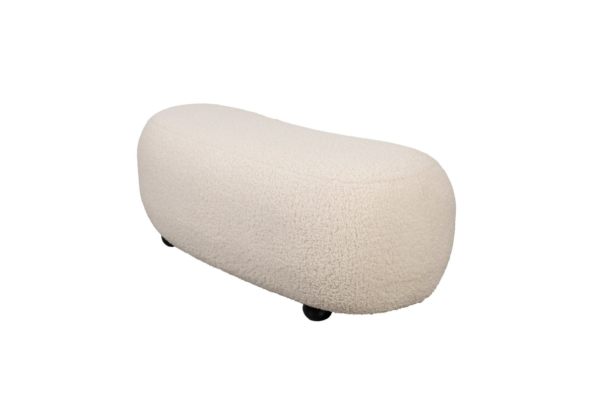 Hocker Noxx in Weiss präsentiert im Onlineshop von KAQTU Design AG. Hocker ist von White Label Living