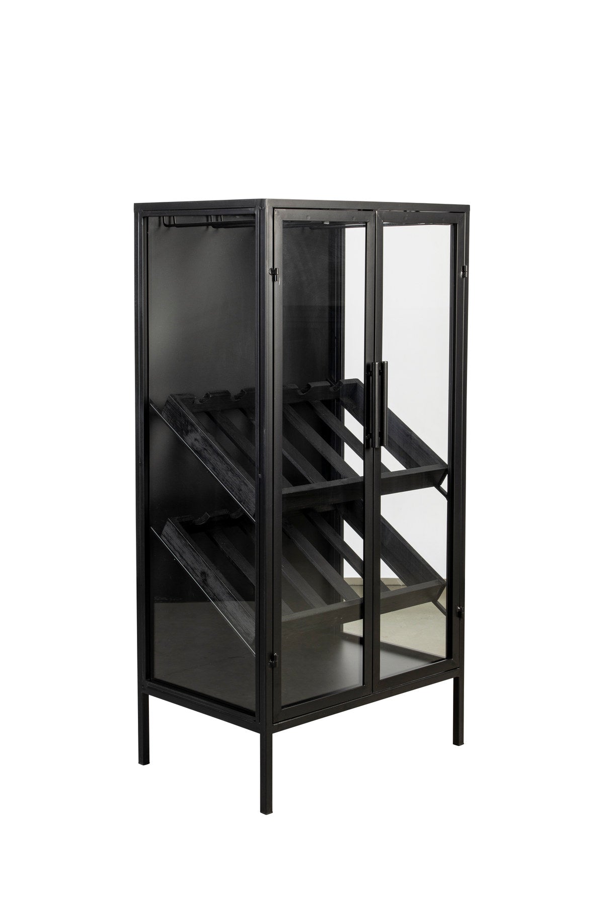 Weinregal ROB in Schwarz präsentiert im Onlineshop von KAQTU Design AG. Weinregal ist von White Label Living