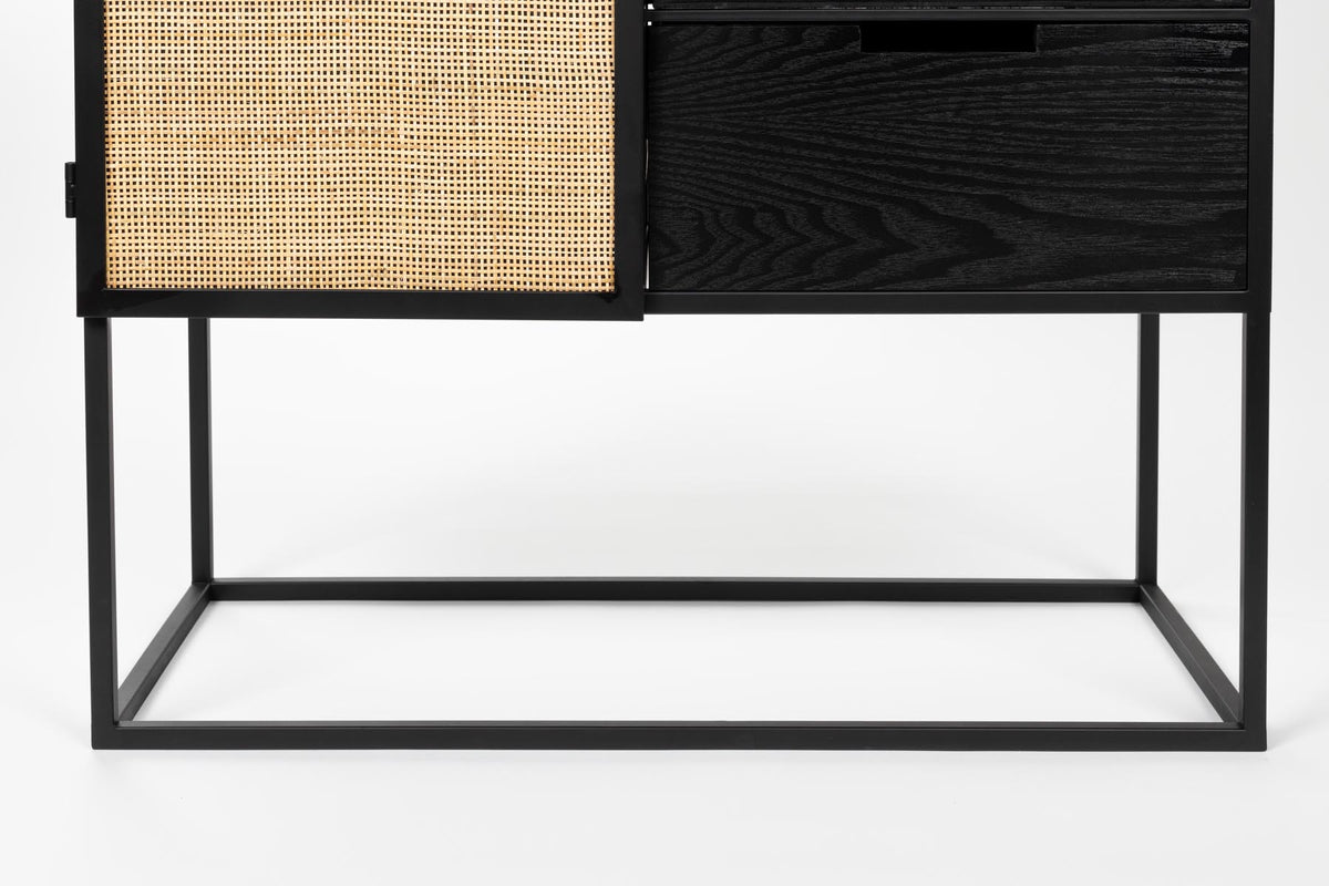 Weinregal Guuji High in Schwarz/Natur präsentiert im Onlineshop von KAQTU Design AG. Weinregal ist von White Label Living