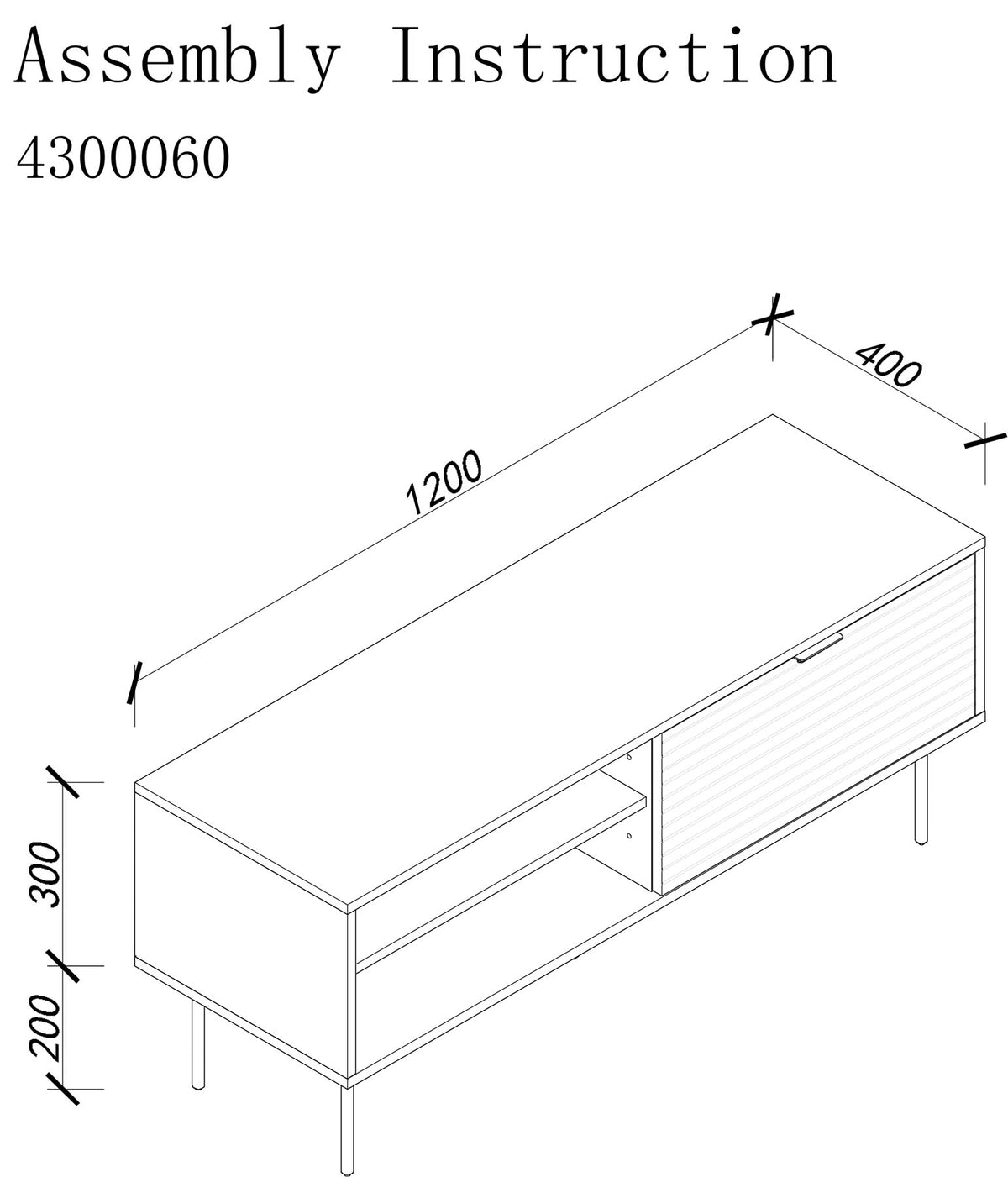 Sideboard Streifen niedrig in Braun präsentiert im Onlineshop von KAQTU Design AG. Sideboard ist von White Label Living
