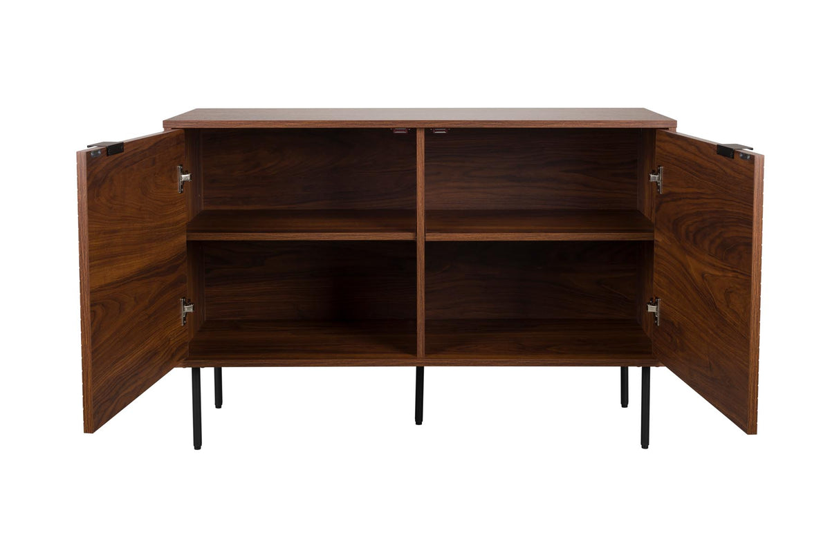 Sideboard Streifen Hoch in Braun präsentiert im Onlineshop von KAQTU Design AG. High-Sideboard ist von White Label Living