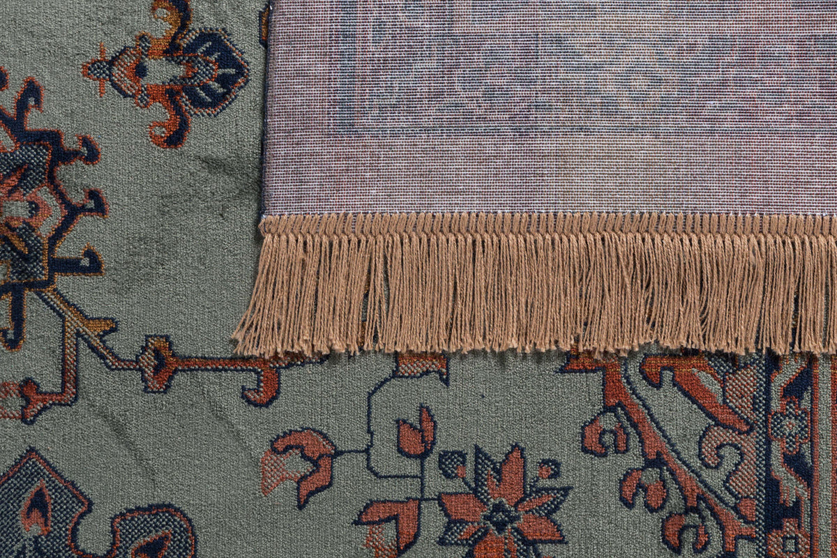 Teppich Raz in Grün präsentiert im Onlineshop von KAQTU Design AG. Teppich ist von White Label Living