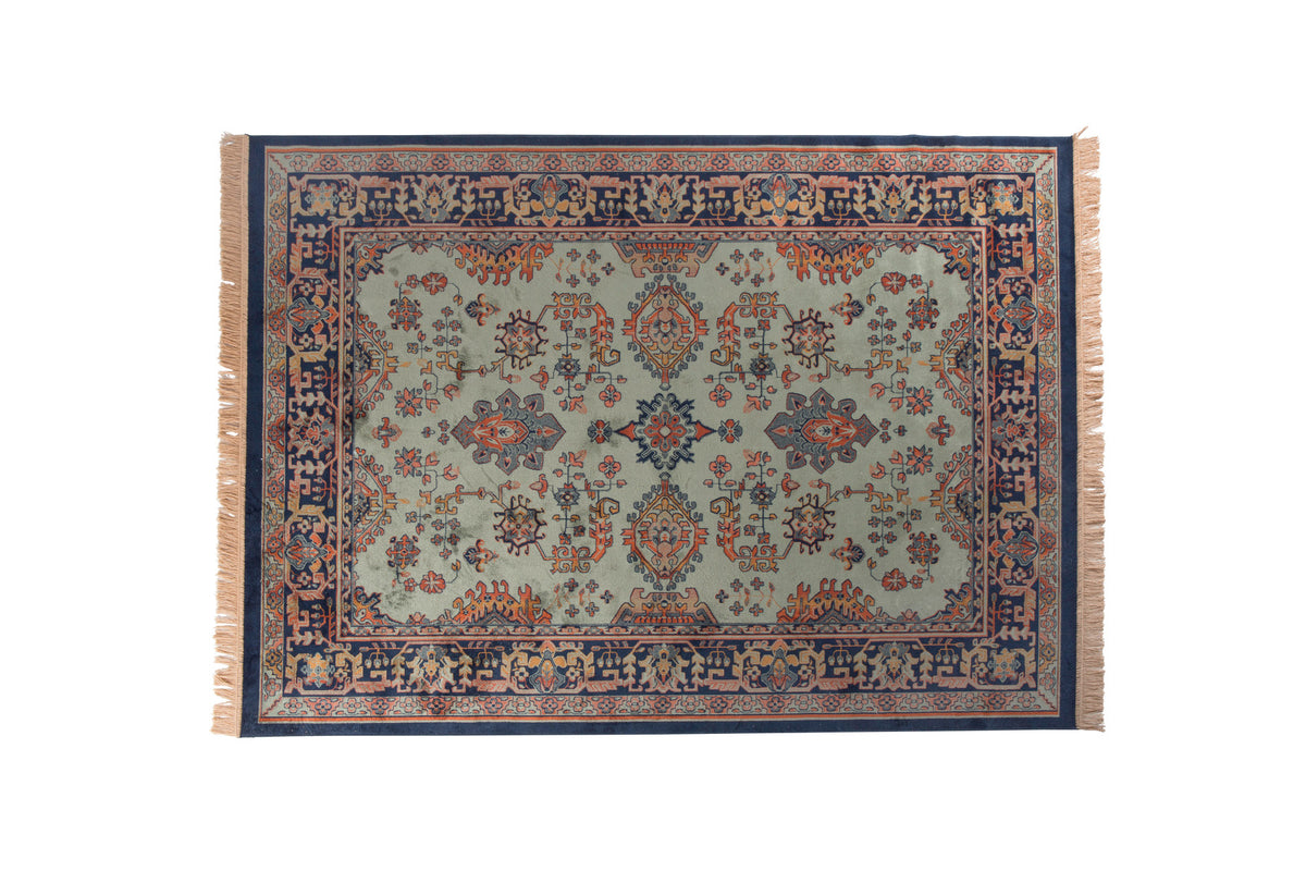 Teppich Raz in Grün präsentiert im Onlineshop von KAQTU Design AG. Teppich ist von White Label Living