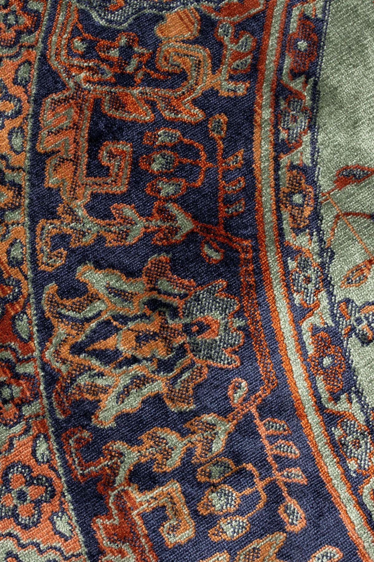 Teppich Raz rund in Grün präsentiert im Onlineshop von KAQTU Design AG. Teppich ist von White Label Living