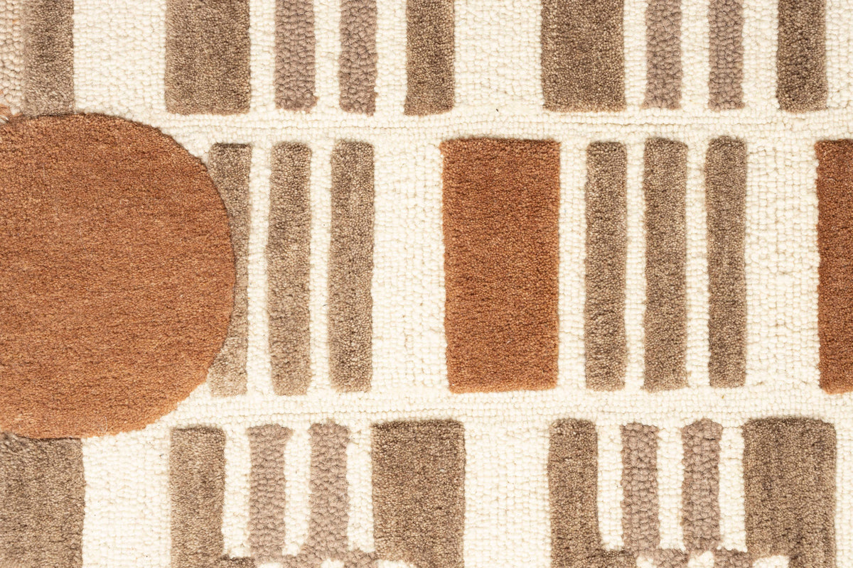 Teppich Mundra 160x230 in beige präsentiert im Onlineshop von KAQTU Design AG. Teppich ist von White Label Living