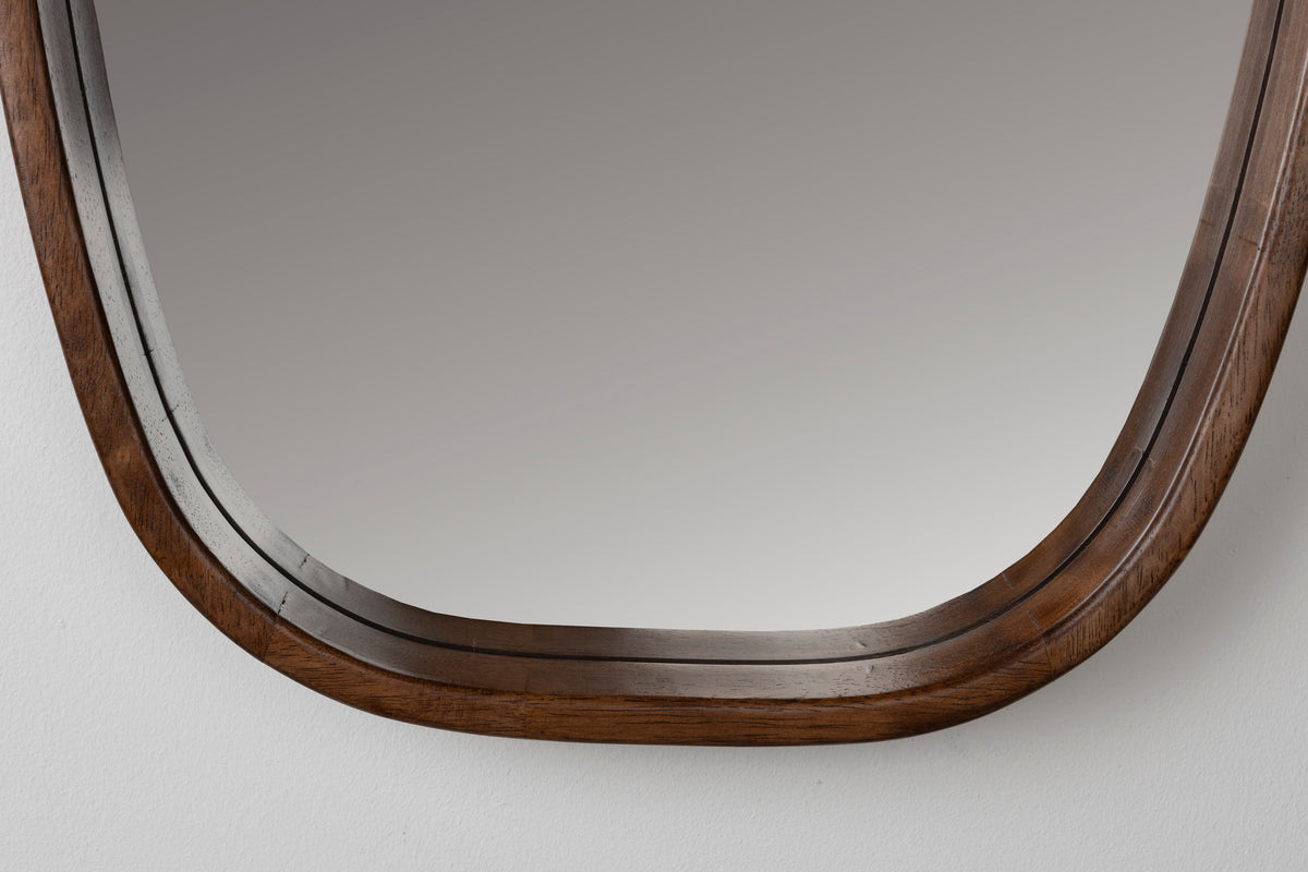 Nyko Mirror M in beige präsentiert im Onlineshop von KAQTU Design AG. Wandspiegel ist von White Label Living