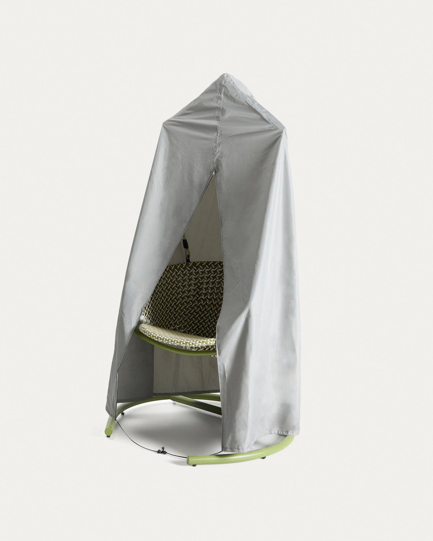 Schutzhülle Iria für Outdoor-Hängesessel max. 110 x 200 cm in Grau präsentiert im Onlineshop von KAQTU Design AG. Gartenmöbelabeckung ist von Kave Home
