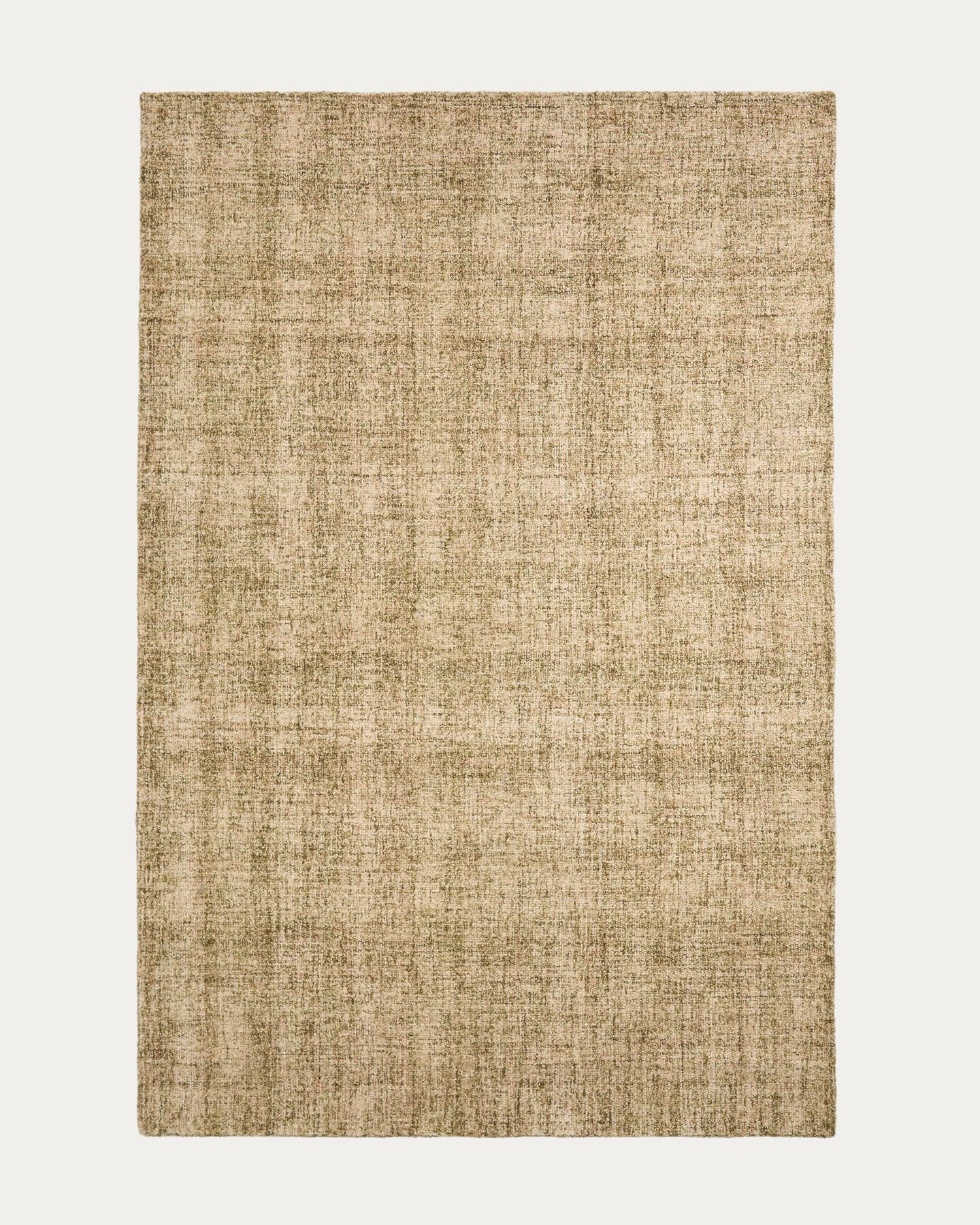 Wollmix-Teppich mit Mini-Bouclé-Effekt, 200 x 300 cm in Grün präsentiert im Onlineshop von KAQTU Design AG. Teppich ist von Kave Home