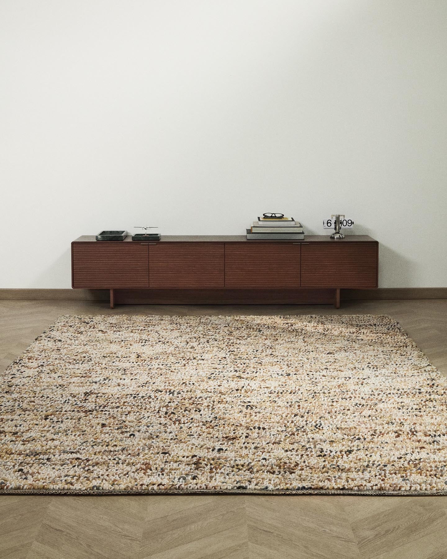 Bouclé-Wollteppich Elanis, mehrfarbig, 200 x 300 cm in Mehrfarbig präsentiert im Onlineshop von KAQTU Design AG. Teppich ist von Kave Home