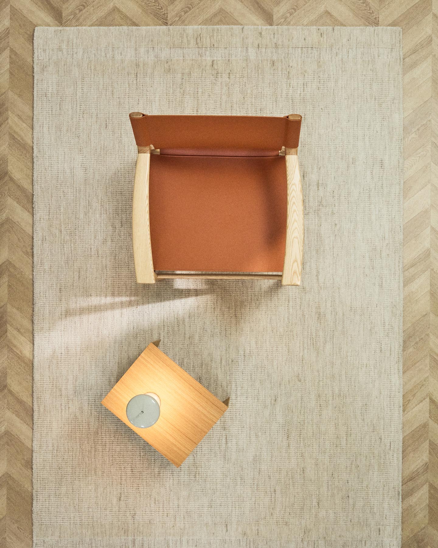 Wollteppich Dalena mit Jacquard-Streifenmuster, beige, 300 x 200 cm in Natur präsentiert im Onlineshop von KAQTU Design AG. Teppich ist von Kave Home