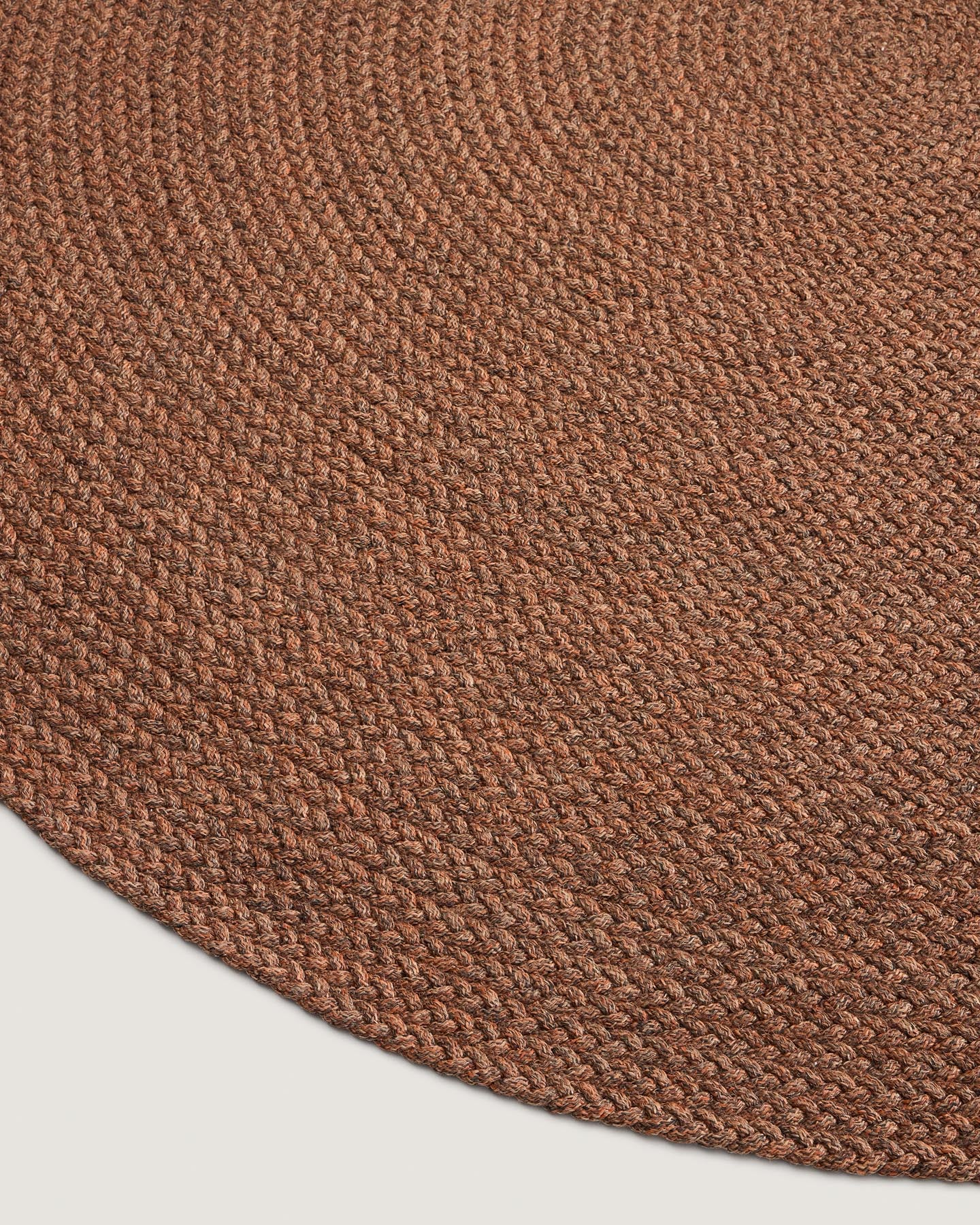 Teppich Despas aus synthetischen Fasern terrakotta Ø200 cm in Terrakotta präsentiert im Onlineshop von KAQTU Design AG. Teppich ist von Kave Home