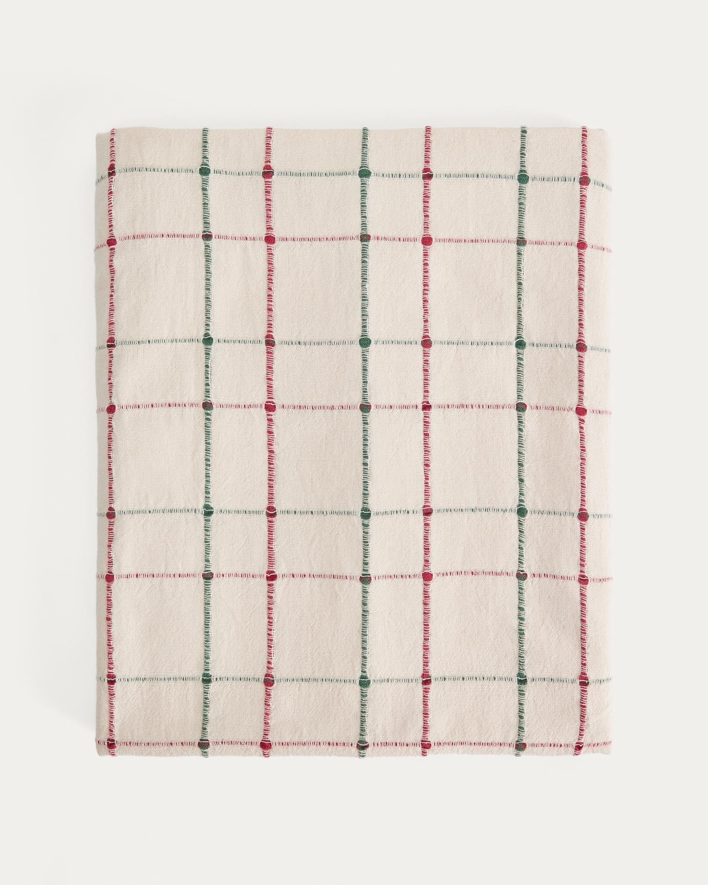 Tischdecke Aldelie aus 100 % Baumwolle mit Jacquardmuster, mehrfarbig 150 x 250 cm in Mehrfarbig präsentiert im Onlineshop von KAQTU Design AG. Tischdecke ist von Kave Home