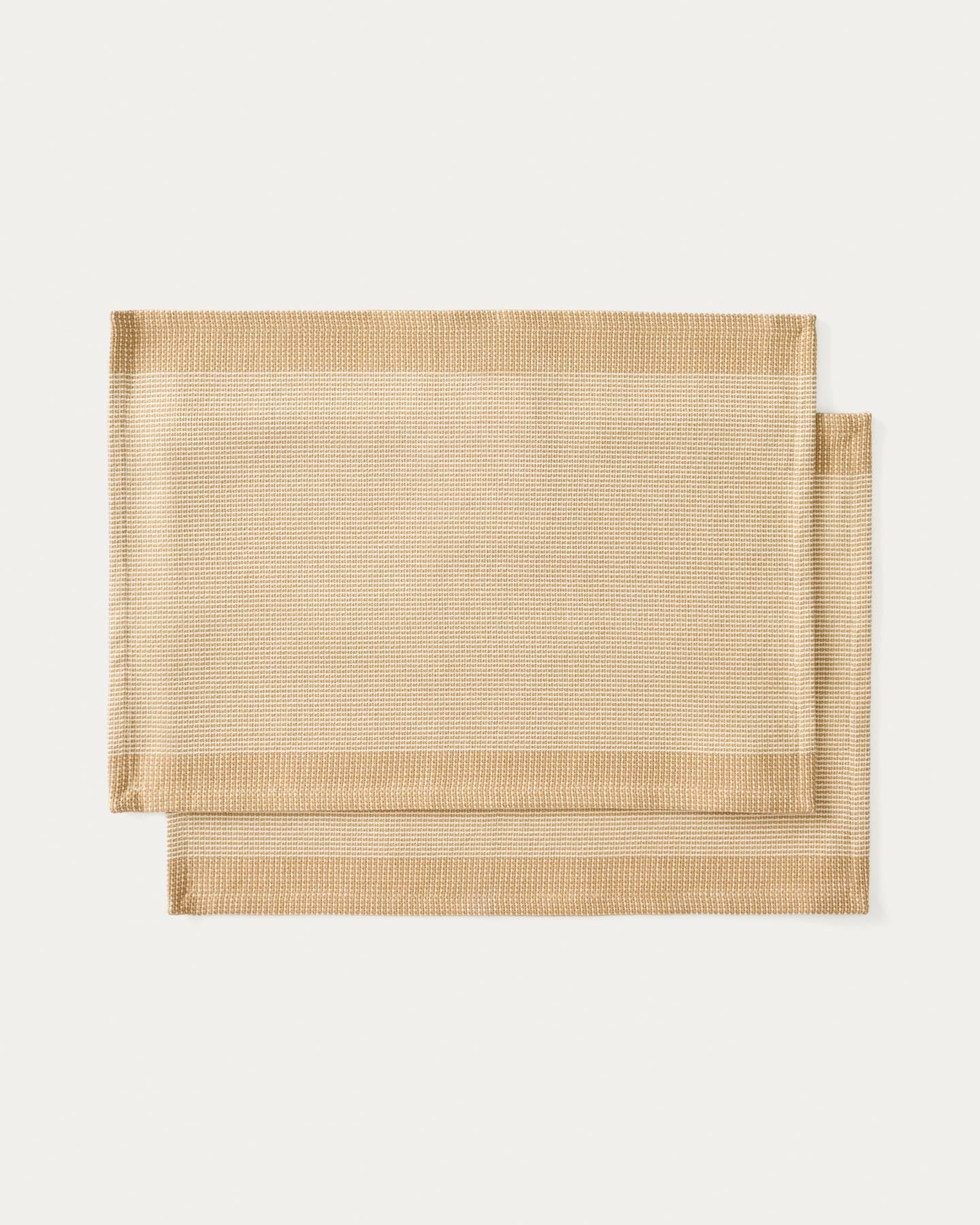 Set Briven mit 2 Tischdecken aus 100 % Baumwolle, Beige, 35 x 50 cm in Beige präsentiert im Onlineshop von KAQTU Design AG. Tischset ist von Kave Home