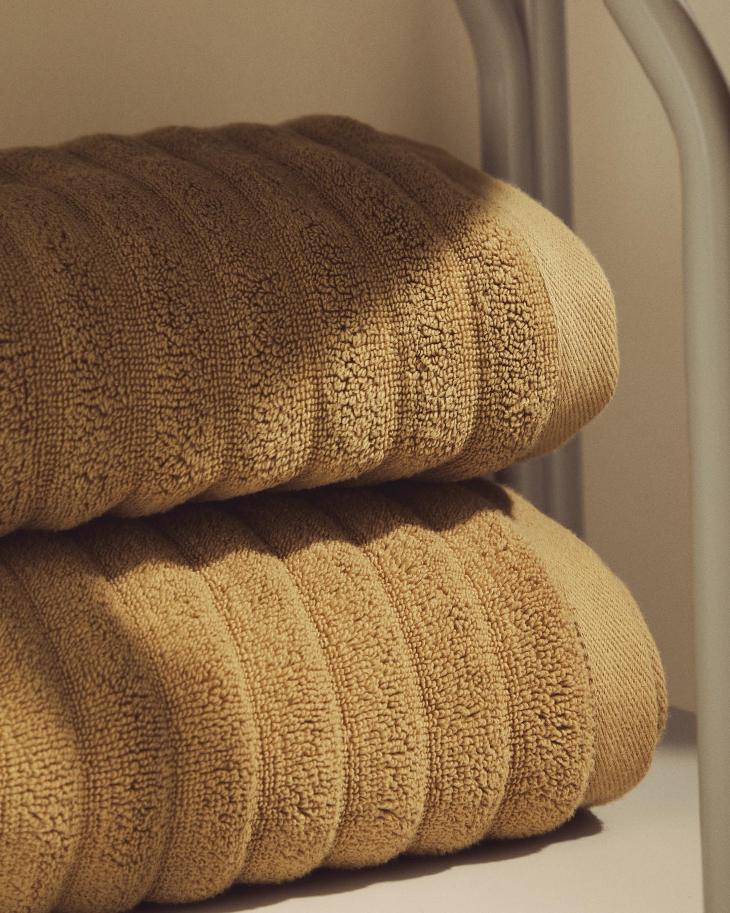 Handtuch Navira aus 100 % Baumwolle, hellgrün, 50 x 90 cm in Hellgrün präsentiert im Onlineshop von KAQTU Design AG. Handtuch ist von Kave Home