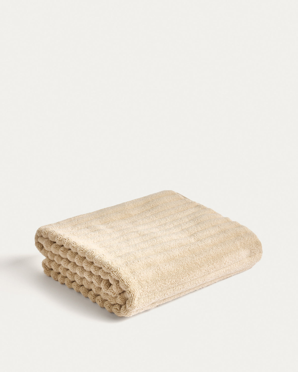 Badetuch Navira aus 100 % Baumwolle, beige, 70 X 140 cm in Beige präsentiert im Onlineshop von KAQTU Design AG. Badetuch ist von Kave Home
