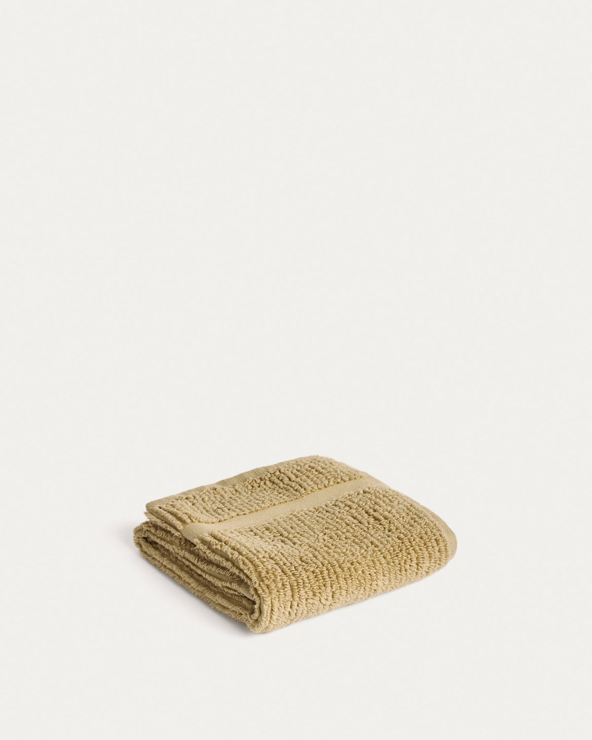 Toilettenhandtuch Olvira aus 100 % Baumwolle mit Jacquard-Muster, dunkelgrün, 30 x 50 cm in Dunkelgrün präsentiert im Onlineshop von KAQTU Design AG. Handtuch ist von Kave Home