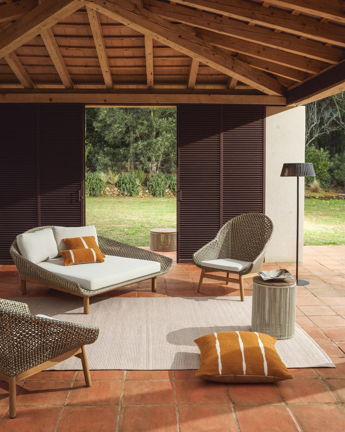 Teppich Turiane aus Synthetikfasern écru 200 x 300 cm in Ecru präsentiert im Onlineshop von KAQTU Design AG. Outdoor Teppich ist von Kave Home